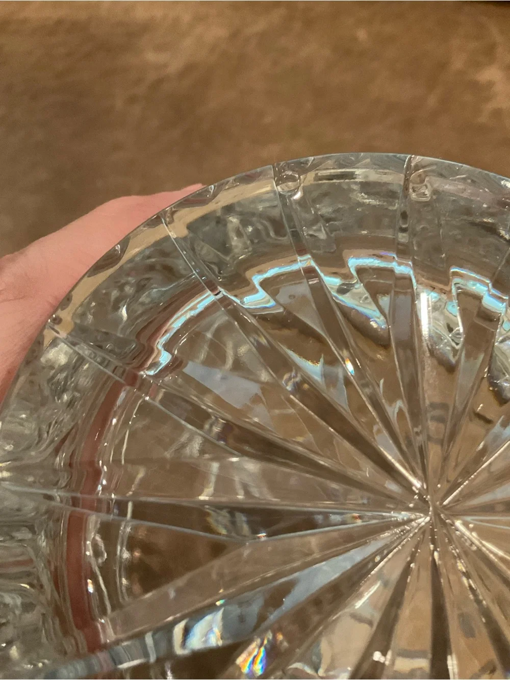 Vintage Crystal Cut Vase